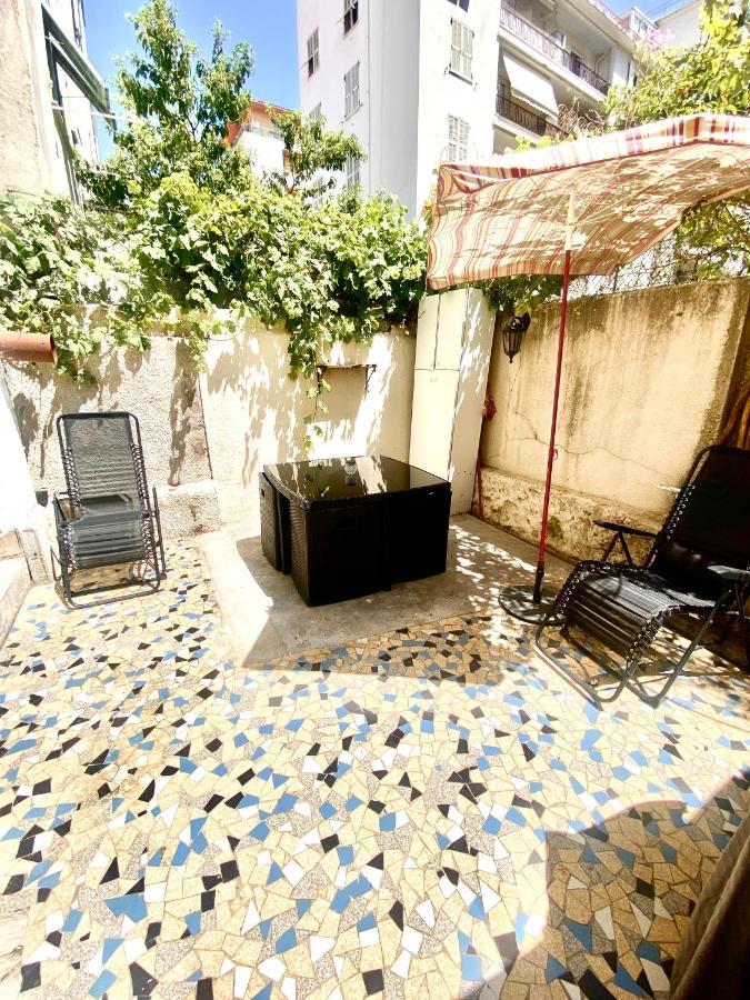 Charmant T2 en Rez-de-jardin terrasse + parking Nice Extérieur photo